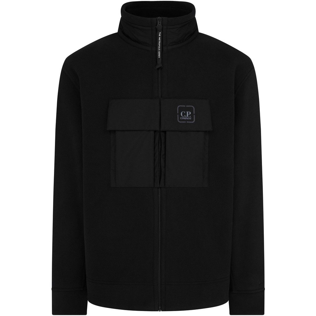 CP Company Sweatshirts Open Sweat - Black 999